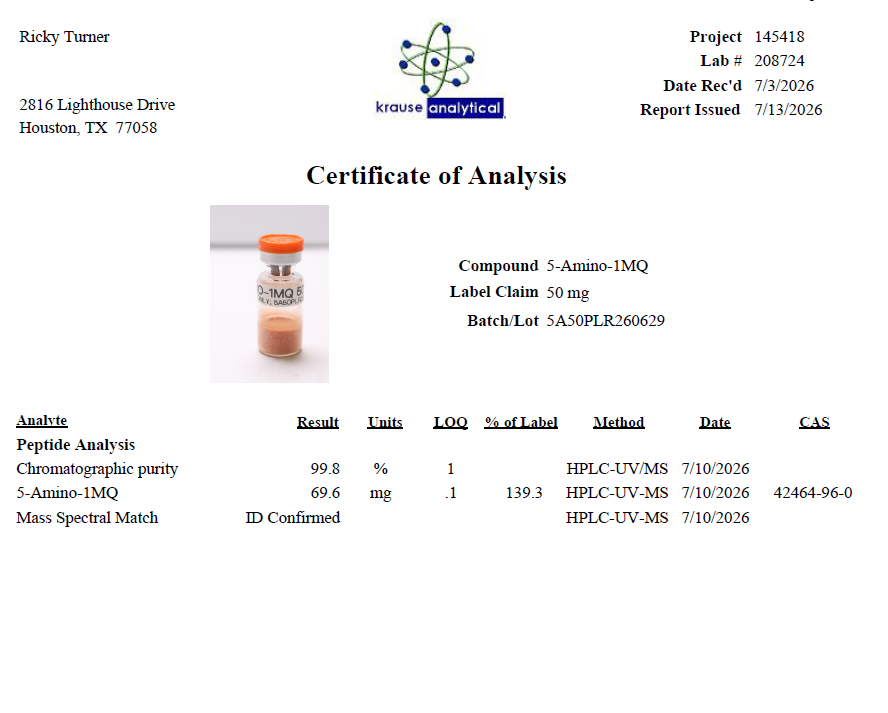 5-Amino 1MQ 50mg
