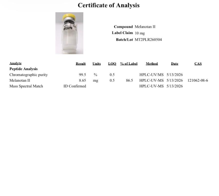MT2 10mg (Melanotan 2)