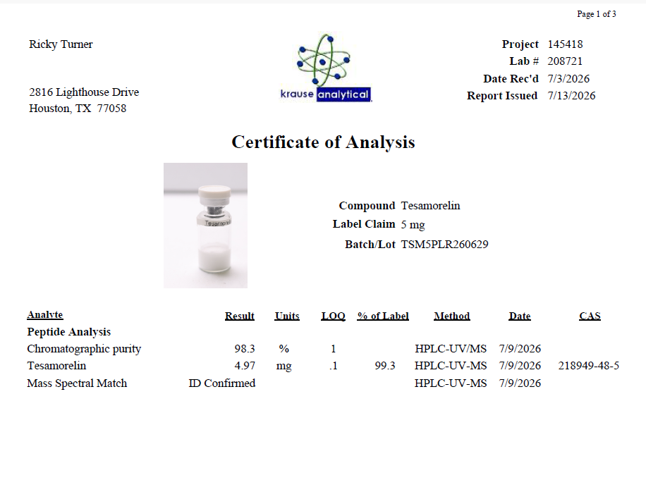 Tesamorelin 5mg